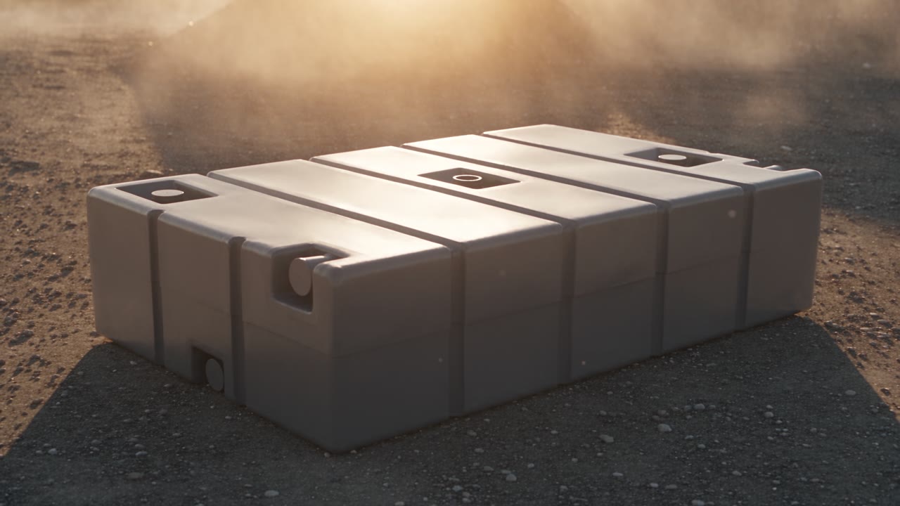 Low-profile holding tank