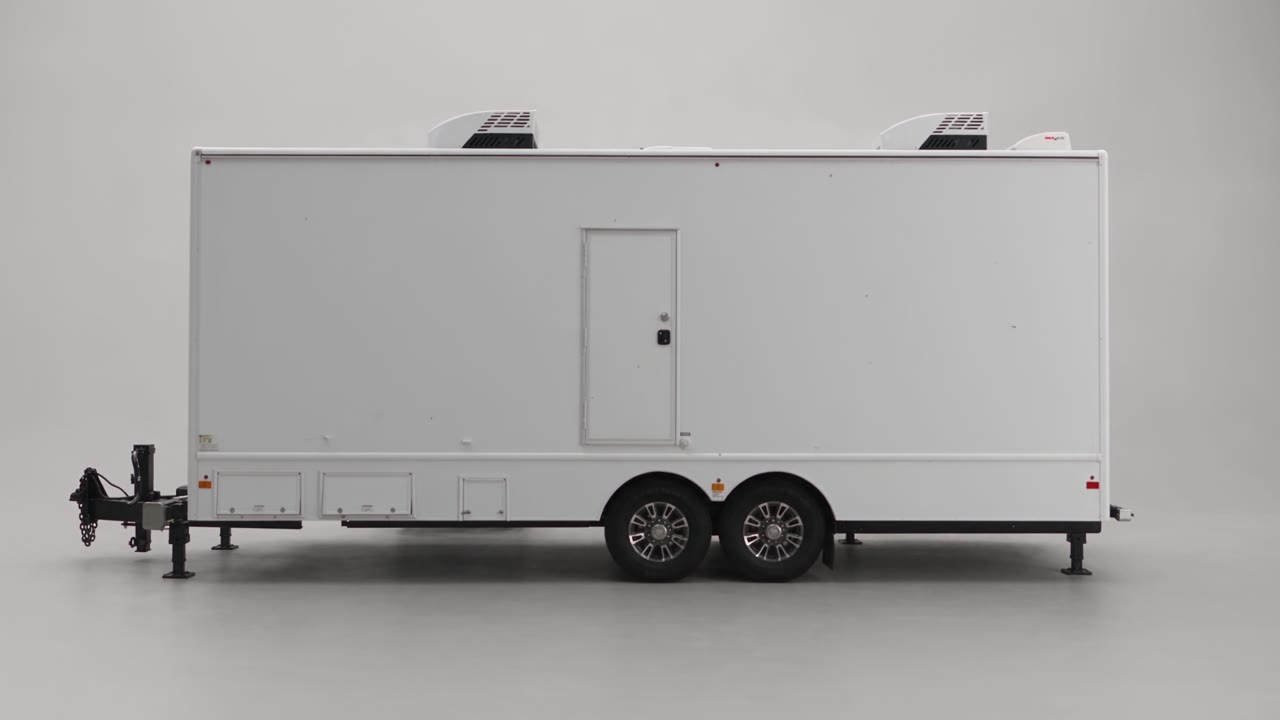 Luxury restroom trailer